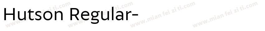 Hutson Regular字体转换